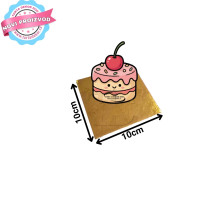 Torta Dekor Podmetač Za Kolač 10x10 Tacna ZLATNO-BELA